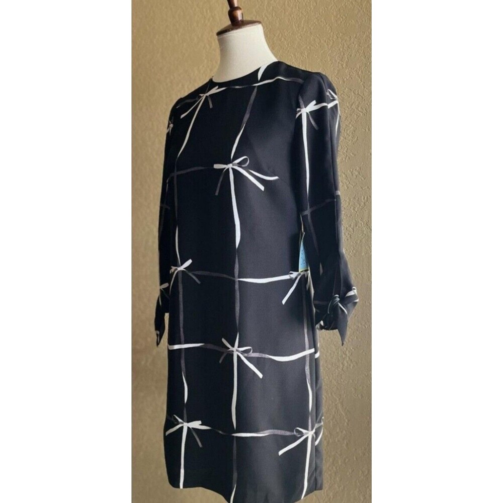 CeCe Black And White Ribbon Dress Size 10